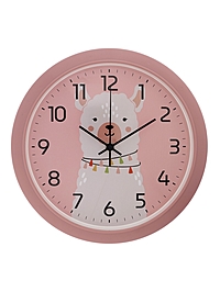 Часы настенные «Альпака», детские, плавный ход, d=29 см, розовые