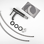 Смеситель для раковины Knotlor Eclipse SS-20/GM ворон. сталь