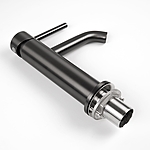 Смеситель для раковины Knotlor Eclipse SS-20/GM ворон. сталь