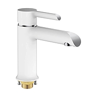 Смеситель для раковины Shevanik S6001F белый/хром