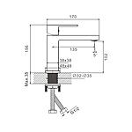 Смеситель для раковины Belz B10658 хром