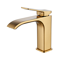 Смеситель для раковины Shevanik S4001G золотой сатин