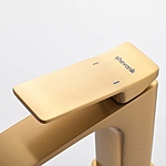 Смеситель для раковины Shevanik S4001G золотой сатин