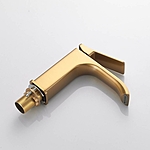 Смеситель для раковины Shevanik S4001G золотой сатин