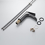 Смеситель для раковины Shevanik S4101T оружейная сталь