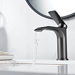 Смеситель для раковины Shevanik S4101T оружейная сталь