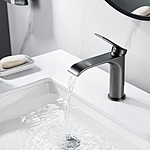 Смеситель для раковины Shevanik S4101T оружейная сталь