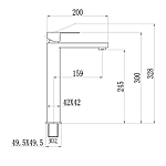 Смеситель для раковины Fmark FS8711H черный
