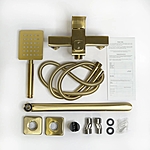 Смеситель для ванны Wasser Zimmer ZM-7722-16K матовая бронза