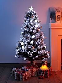 Ёлка фиброоптическая «Золотистый декор» 150 см, d нижнего яруса 70 см, 170 веток, 13 режимов