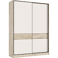 Шкаф – купе «Роджина», 1800×520×2400 мм, цвет кашемир/дуб крафт серый