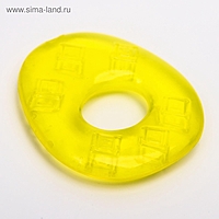 Прорезыватель охлаждающий с водой "Овал", цвет желтый, Крошка Я