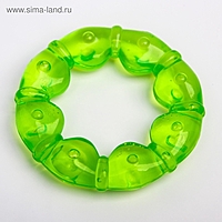 Прорезыватель охлаждающий с водой "Кольцо", цвет зеленый, Крошка Я