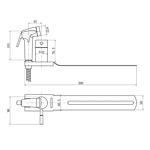 Смеситель гигиенический душ Fashun A57103 на унитаз сатин