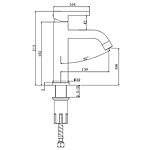 Смеситель для раковины Splenka S221.10.05 сатин