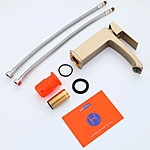 Смеситель для раковины Prohanss P60.10.03 сатин золотой