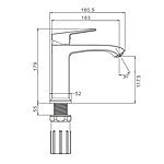 Смеситель для раковины Prohanss P60.10 хром