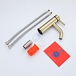 Смеситель для раковины Prohanss P31.10.03 сатин золотой