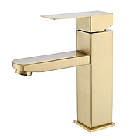 Смеситель для раковины Prohanss P30.10.03 сатин золотой
