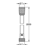 Шланг для душа GROHE Rotaflex 28413001 200 см хром