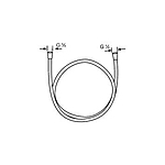 Шланг для душа KLUDI SUPARAFLEX 6107239-00 160 см черный