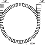 Шланг для душа Ravak 911.00 X07P006 150 см хром