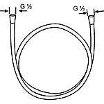 Шланг для душа KLUDI LOGOFLEX 6105705-00 200 см хром