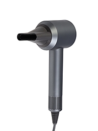 Фен WELLT A01 WELLAIR, 1600 Вт, 5 насадок, 3 скорости, 4 температурных режима, ионизация, серый