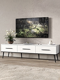 Тумба под ТВ «Мишель», 1652×450×440 мм, цвет белый текстурный