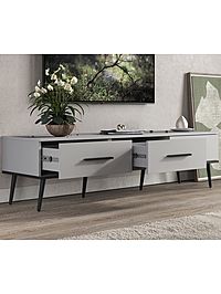 Тумба под ТВ «Мишель», 1652×450×440 мм, цвет шиншилла серая