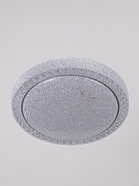 Люстра LED GLX-23362-48 Вт, 3100-6100K. d 37 см, прозрачный хром/черный, с ПДУ