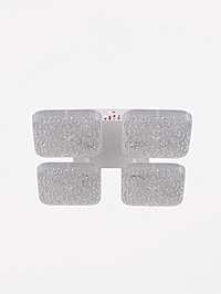 Люстра LED GLХ-24404-4-96Вт, 3000-6000K. d 33, h 9,5 см, белый, с ПДУ