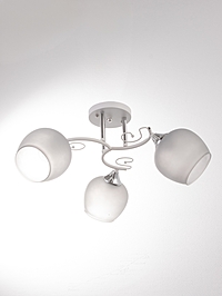 Люстра «Люси» 2028/3, 3×60 Вт, Е27, 54×24 см, белый