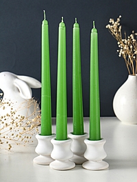 Набор: свечи ароматизированные конические 2.2×24 см, 4 шт., 50 г, 8 ч, жасмин