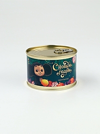 Монпансье новогоднее в консервной банке «Чебурашка»