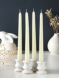 Набор: свечи ароматизированные конические 2.2×24 см, набор 4 шт., 50 г, 8 ч, лилия