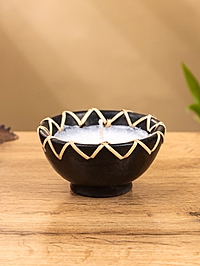 Свеча в керамической чаше, 9х9х5 см