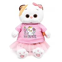 Мягкая игрушка «Кошечка Ли-Ли» в футболке с принтом «Просто прелесть», 18 см