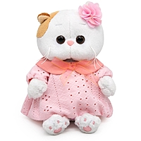 Мягкая игрушка «Кошечка Ли-Ли BABY» в пудровом платье, 20 см