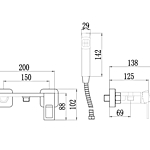 Смеситель гигиенический душ Savol S-FXQ013A хром