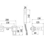 Смеситель гигиенический душ Savol S-FXQ013Q графит