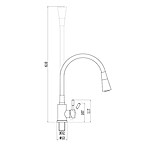 Смеситель для кухни Savol S-3002CM-02 матовое золото