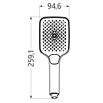 Лейка для душа GROSS AQUA Level GA23219 хром 3 режима