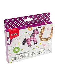 Фигурки из бисера. Брелоки "Лошадка, подкова" Бис-107