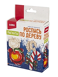 Роспись по дереву.Магниты "В ожидании праздника" Фнн-048