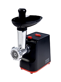 Мясорубка HomeStar STM-2039, 2000Вт, 1.5 кг/мин, 2 диска, реверс, черная