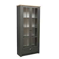 Шкаф комбинированный «Прованс» 37.05, 968×402×2090 мм, цвет диамант серый / дуб каньон