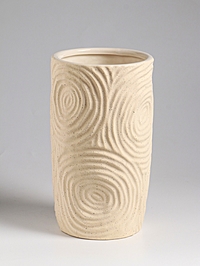 Ваза настольная керамика "Гуидо" 23х13 см, белый