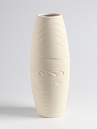 Ваза «Бего», классик, 27×9 см, керамика, бежевая