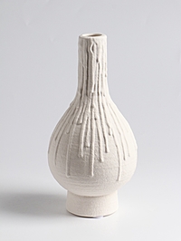 Ваза «Кристилис», 22×10.5 см, керамика, белая